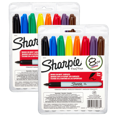 SHARPIE Sharpie® Permanent Fine Point Marker Set, PK16 SAN30078